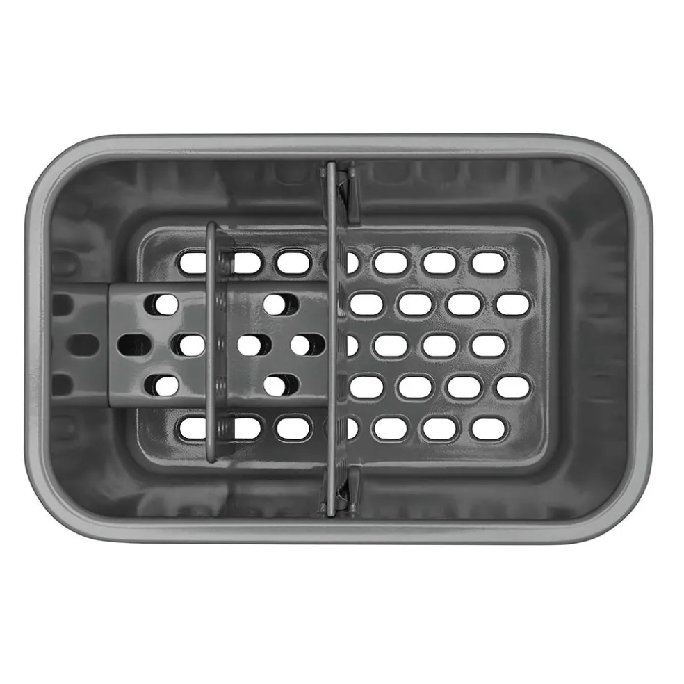Soporte para cepillos y estropajos de acero inoxidable OXO