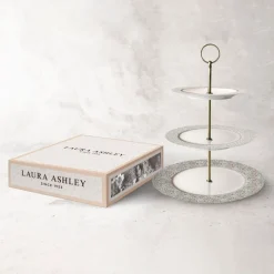 Stand para tartas de 3 pisos de porcelana Wild Clematis Laura Ashley