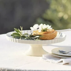 Stand para tartas de porcelana Arezzo La Porcellana Bianca