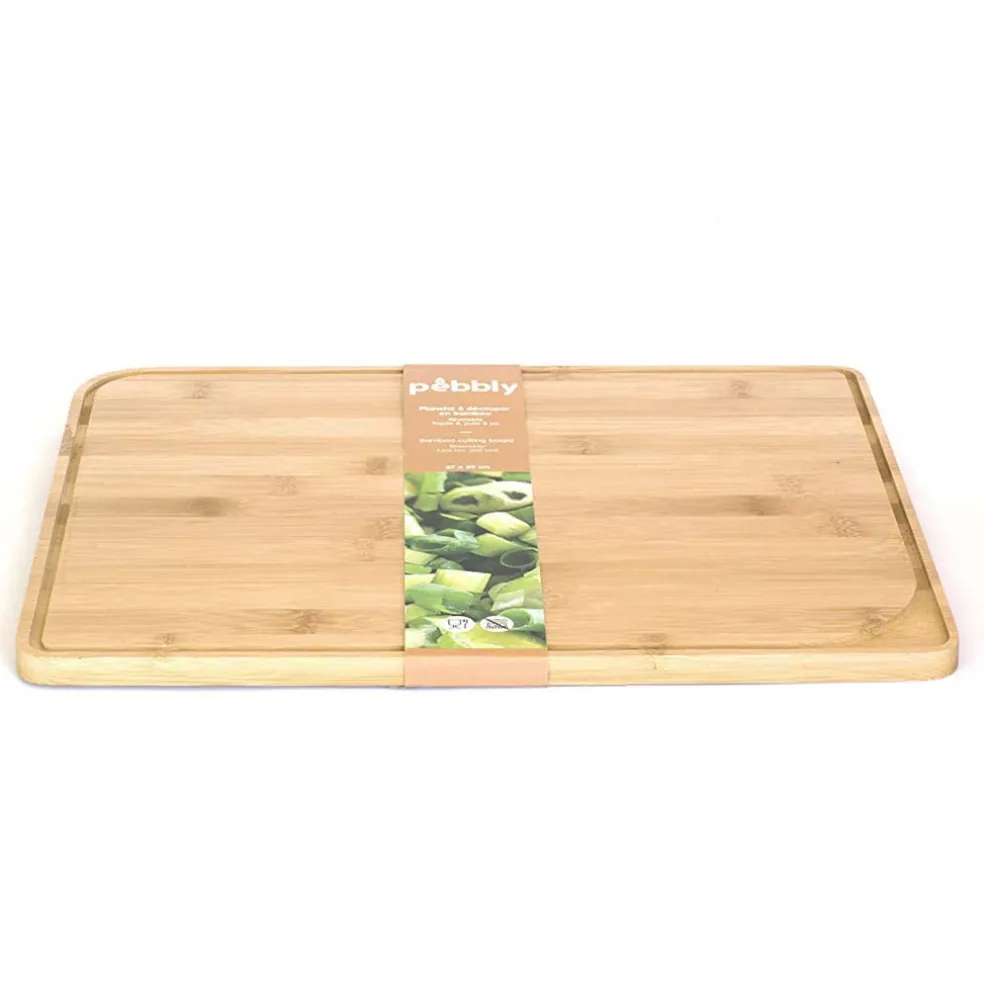 Tabla de bambú de Pebbly