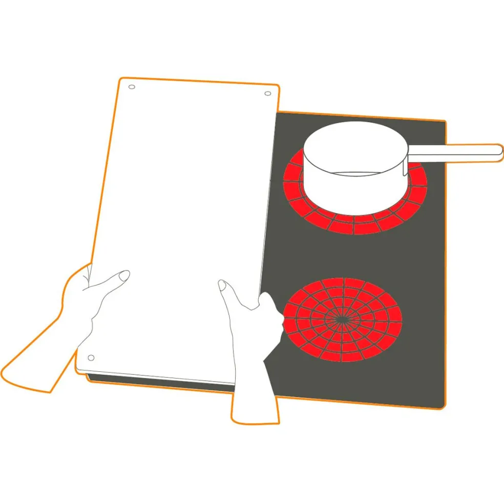 Tabla de vidrio para cocina y encimera Pebbly