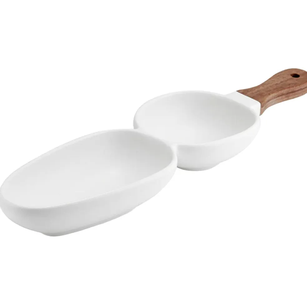Tabla para aperitivos de dos boles Organic Serve Ladelle