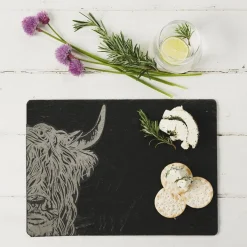 Tabla para quesos y aperitivos de pizarra Selbrae