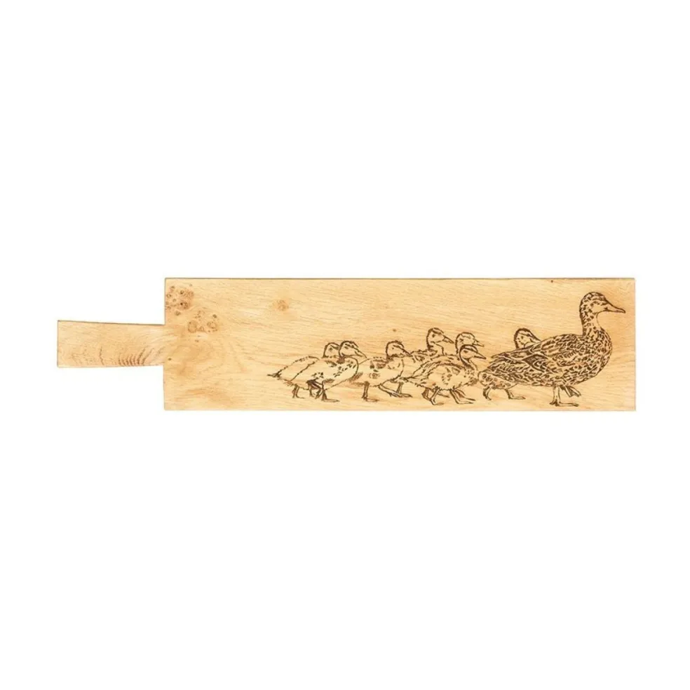 Tabla rectangular para servir y cortar de madera de roble Selbrae