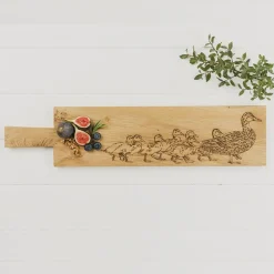 Tabla rectangular para servir y cortar de madera de roble Selbrae