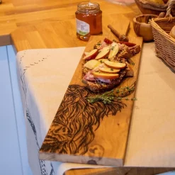 Tabla rectangular para servir y cortar de madera de roble Selbrae