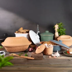 Tarro para ajos de terracota Römertopf