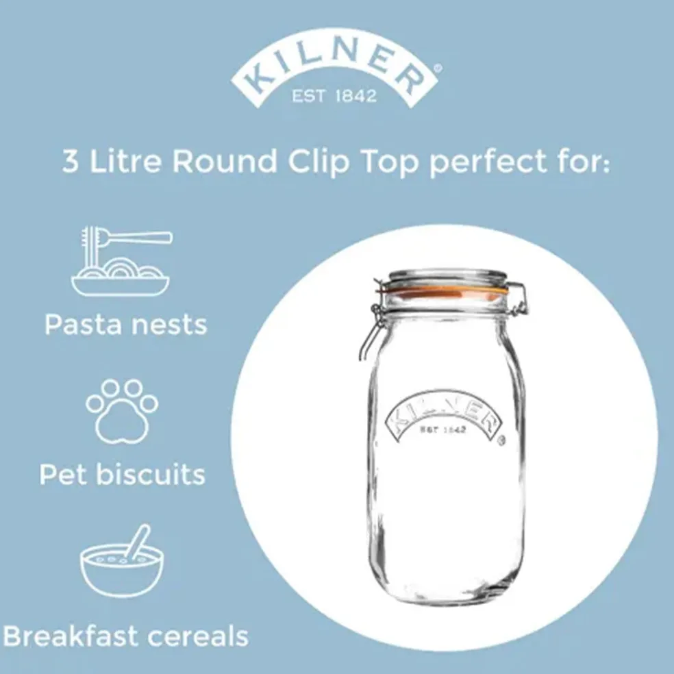 Tarros herméticos de cristal Clip Top de Kilner®
