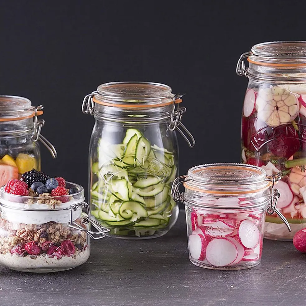 Tarros herméticos de cristal Clip Top de Kilner®
