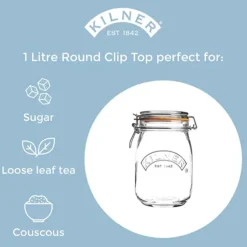 Tarros herméticos de cristal Clip Top de Kilner®
