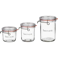 Tarros y botellas herméticas de cristal Lock Eat Luigi Bormioli