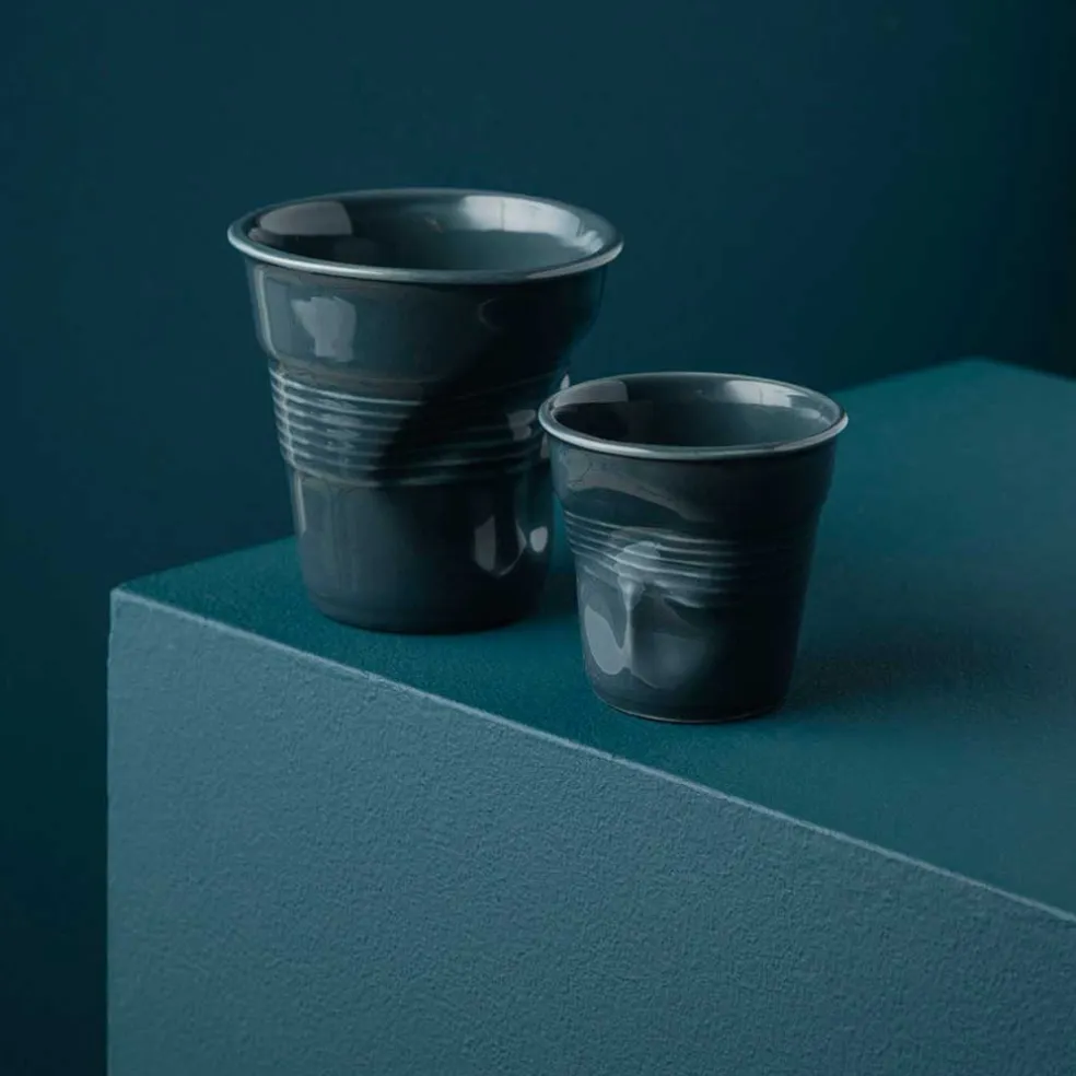 Taza arrugada tipo espresso de porcelana 80 ml Revol