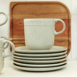 Taza cerámica tipo mug blanca Staub