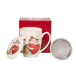 Taza de porcelana para infusiones Love Duo