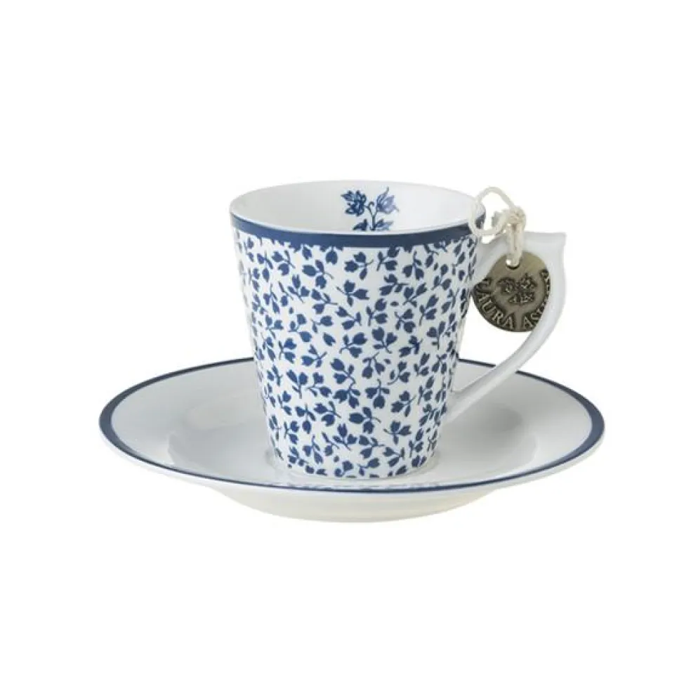 Taza espresso y plato de porcelana Laura Ashley