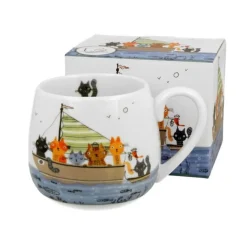Taza mug ancha de porcelana Duo