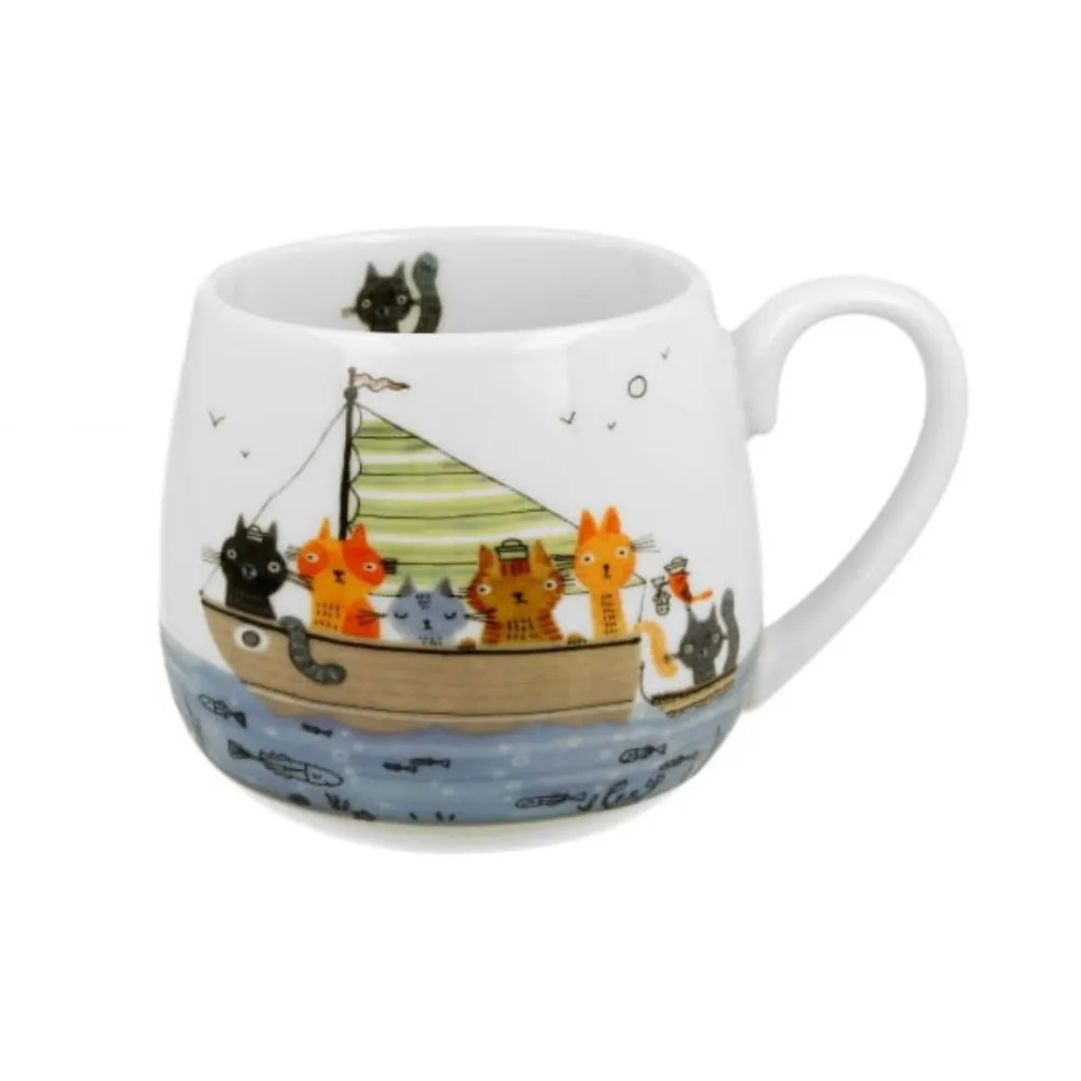 Taza mug ancha de porcelana Duo