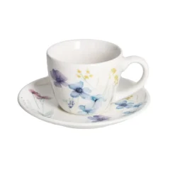 Tazas de porcelana con y sin plato 420ml Florenne Tognana