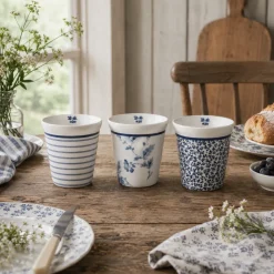 Tazas de porcelana sin asa Blueprint Laura Ashley