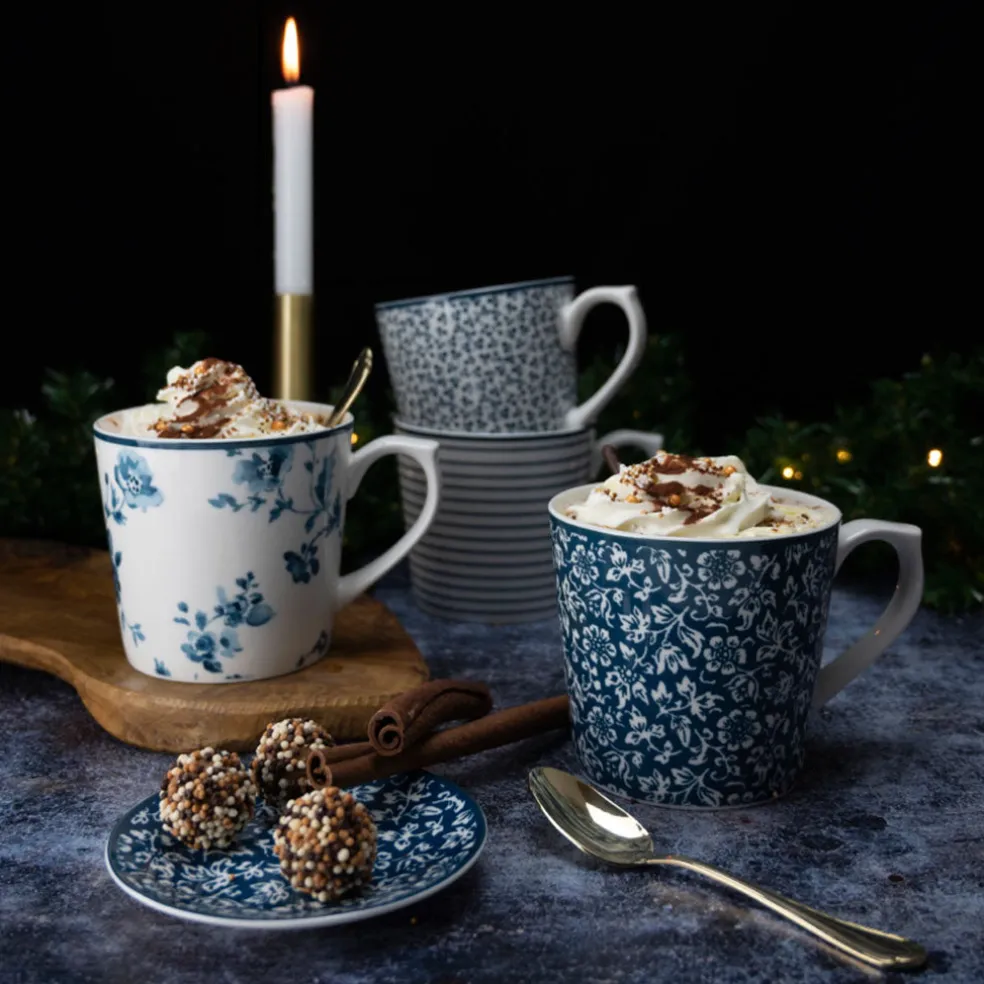 Taza tipo mug de porcelana 32cl Laura Ashley