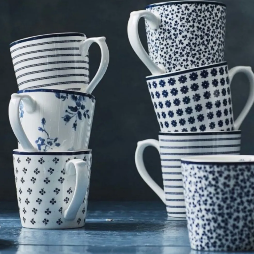Taza tipo mug de porcelana 32cl Laura Ashley