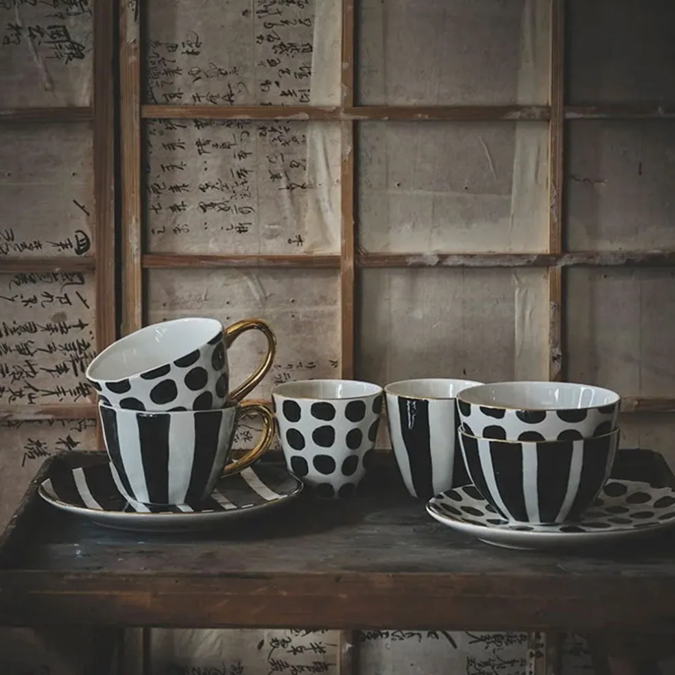 Taza vaso de gres Topos Vigdis Olsson & Jensen