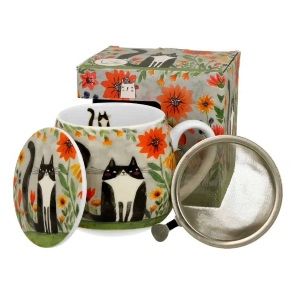 Taza XL para infusiones de porcelana Duo