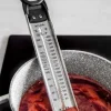 Termómetro para azúcar y frituras de acero inox, con clip de Taylor