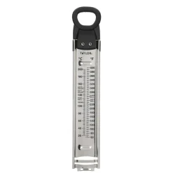Termómetro para azúcar y frituras de acero inox, con clip de Taylor