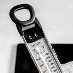 Termómetro para azúcar y frituras de acero inox, con clip de Taylor