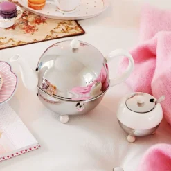 Tetera cerámica clásica con carcasa aislante de inox Cosy Bredemeijer