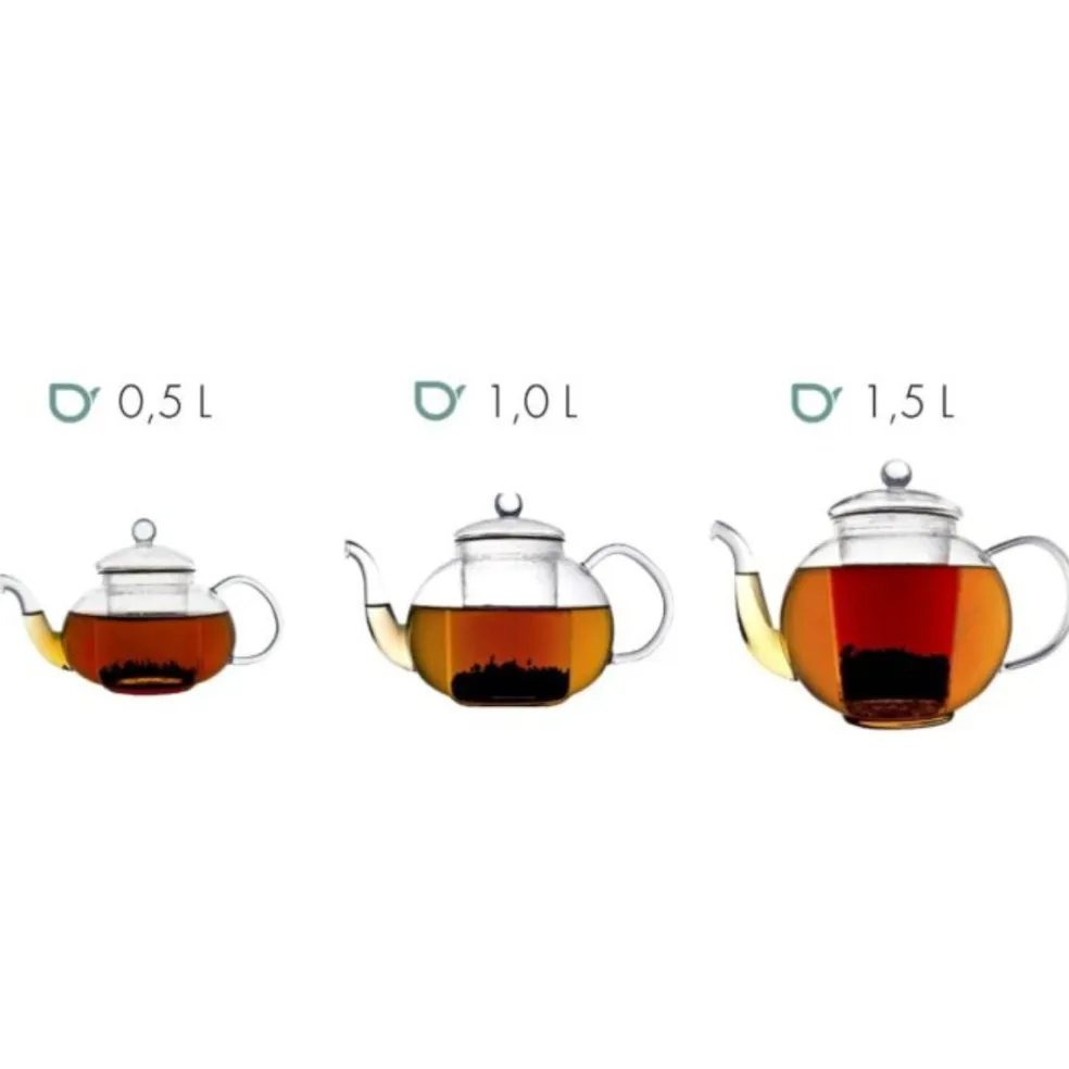 Tetera de cristal con infusor Verona Bredemeijer