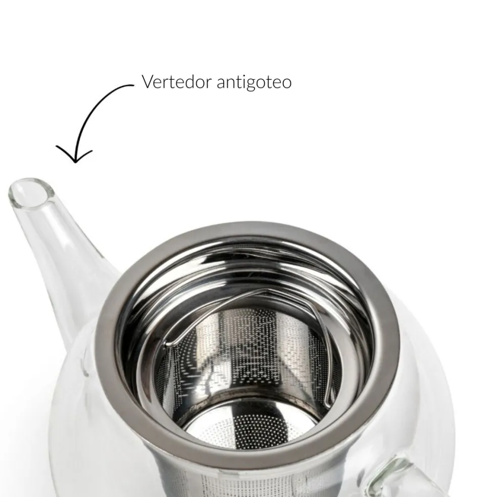 Tetera redonda de cristal 0,5 l Bella Ronde Bredemeijer