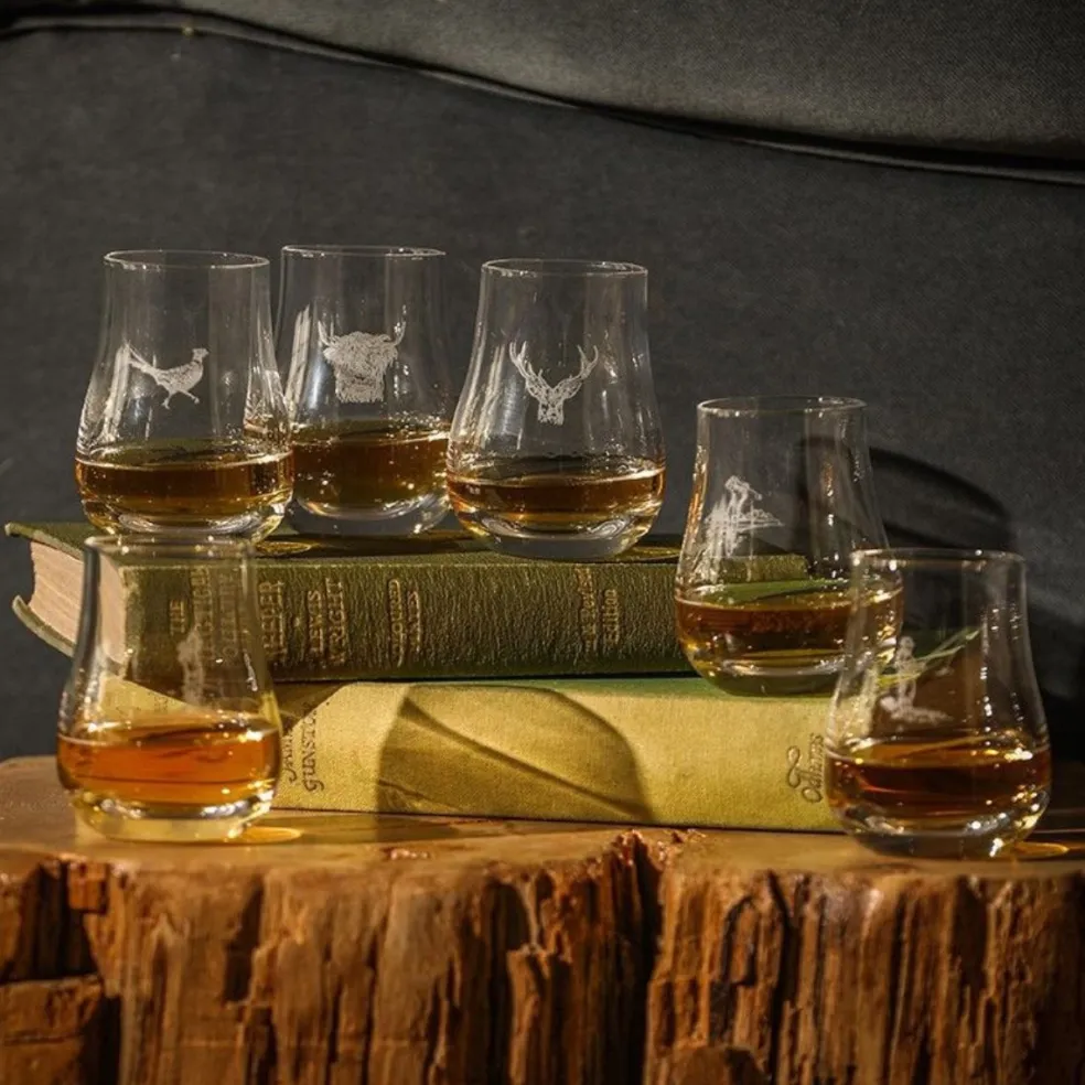 Vaso de cata de cristal para whisky y licores Selbrae