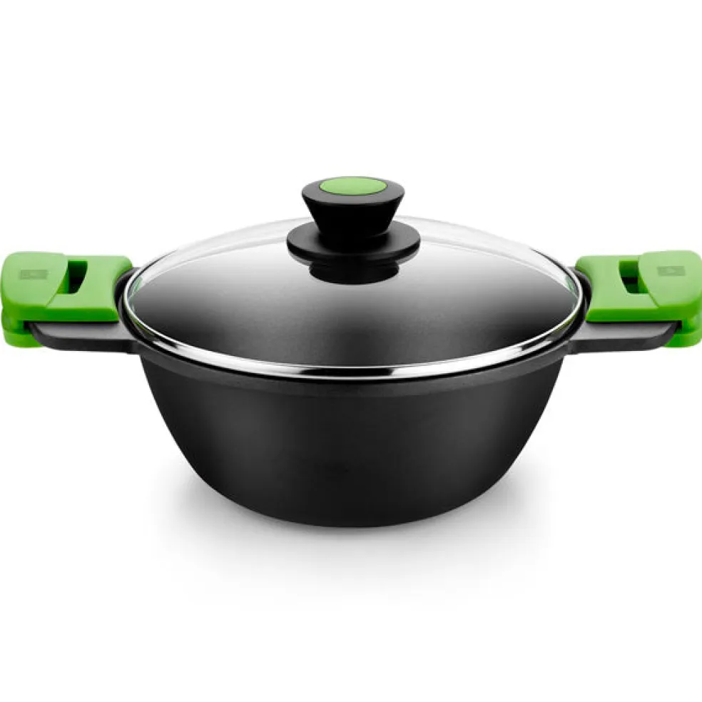 Wok alto con asas tipo cacerola cóncava Prior BRA