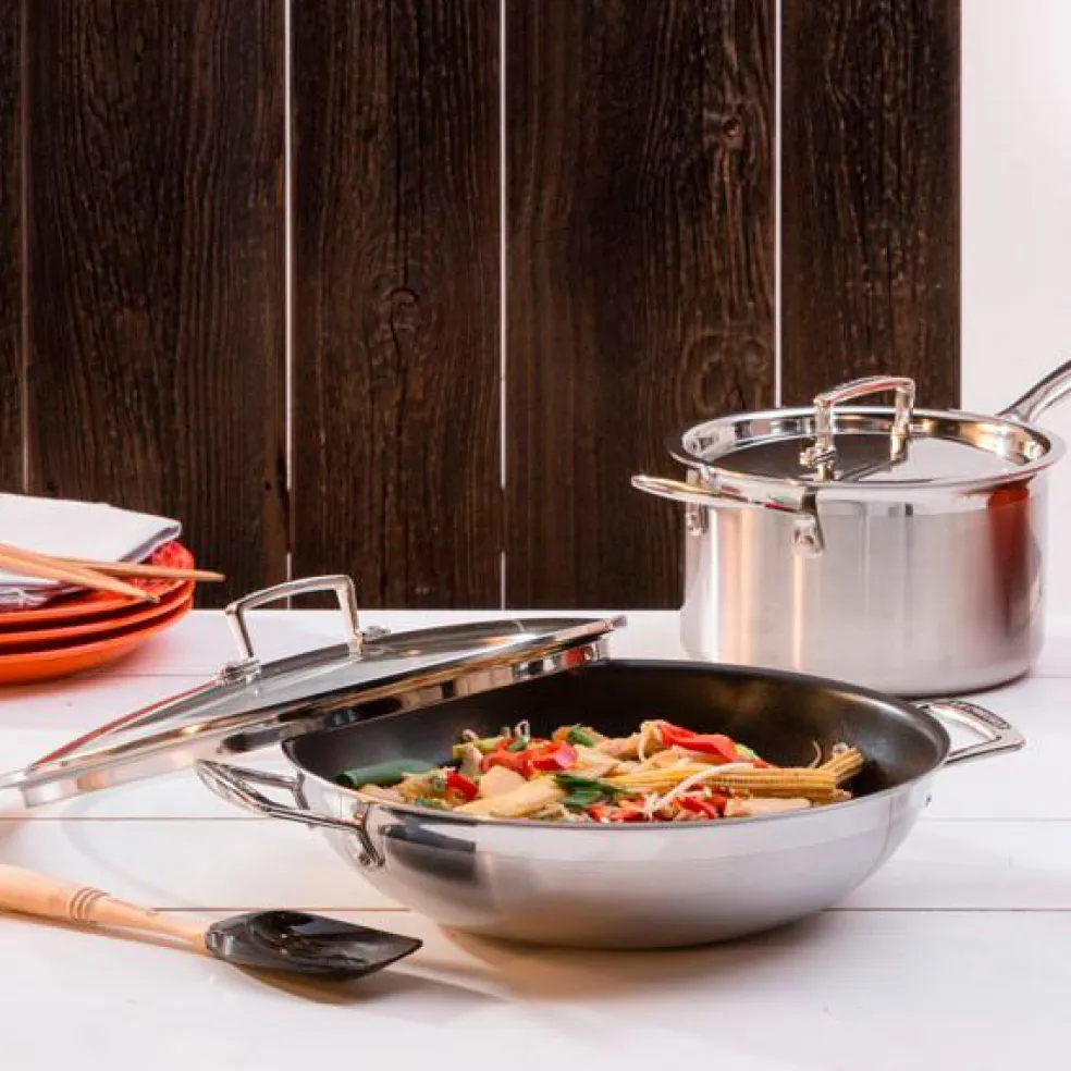 Wok antiadherente Premium 30 cm Le Creuset