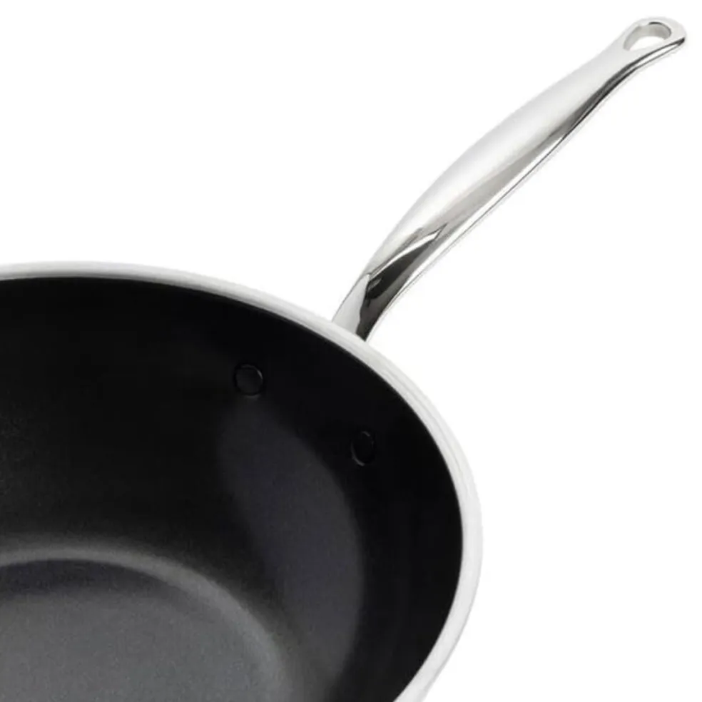 Wok cerámico con exterior de acero inoxidable Premiere GreenPan