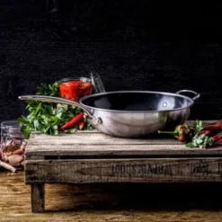 Wok cerámico con exterior de acero inoxidable Premiere GreenPan