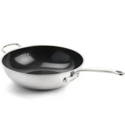 Wok cerámico con exterior de acero inoxidable Premiere GreenPan
