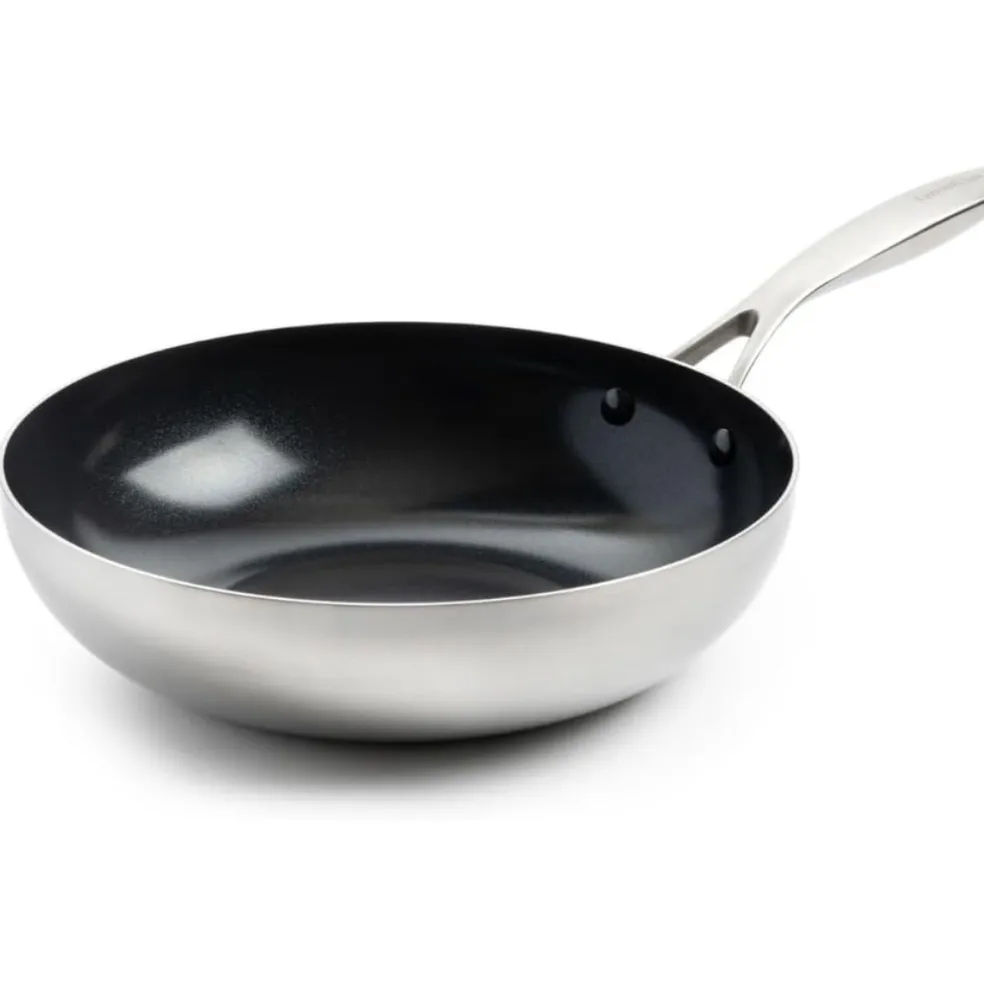 Wok cerámico con exterior de acero inoxidable Geneva GreenPan
