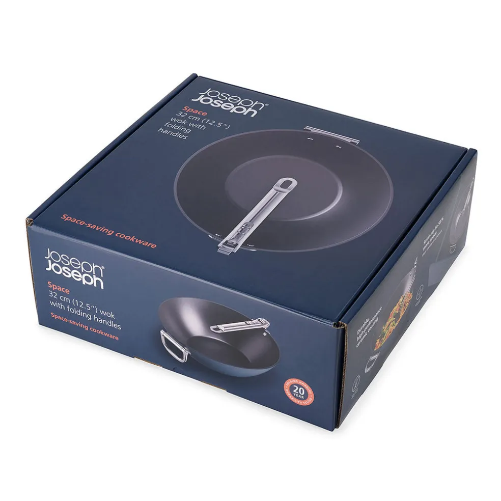 Wok cerámico con mango plegable Space Joseph Joseph
