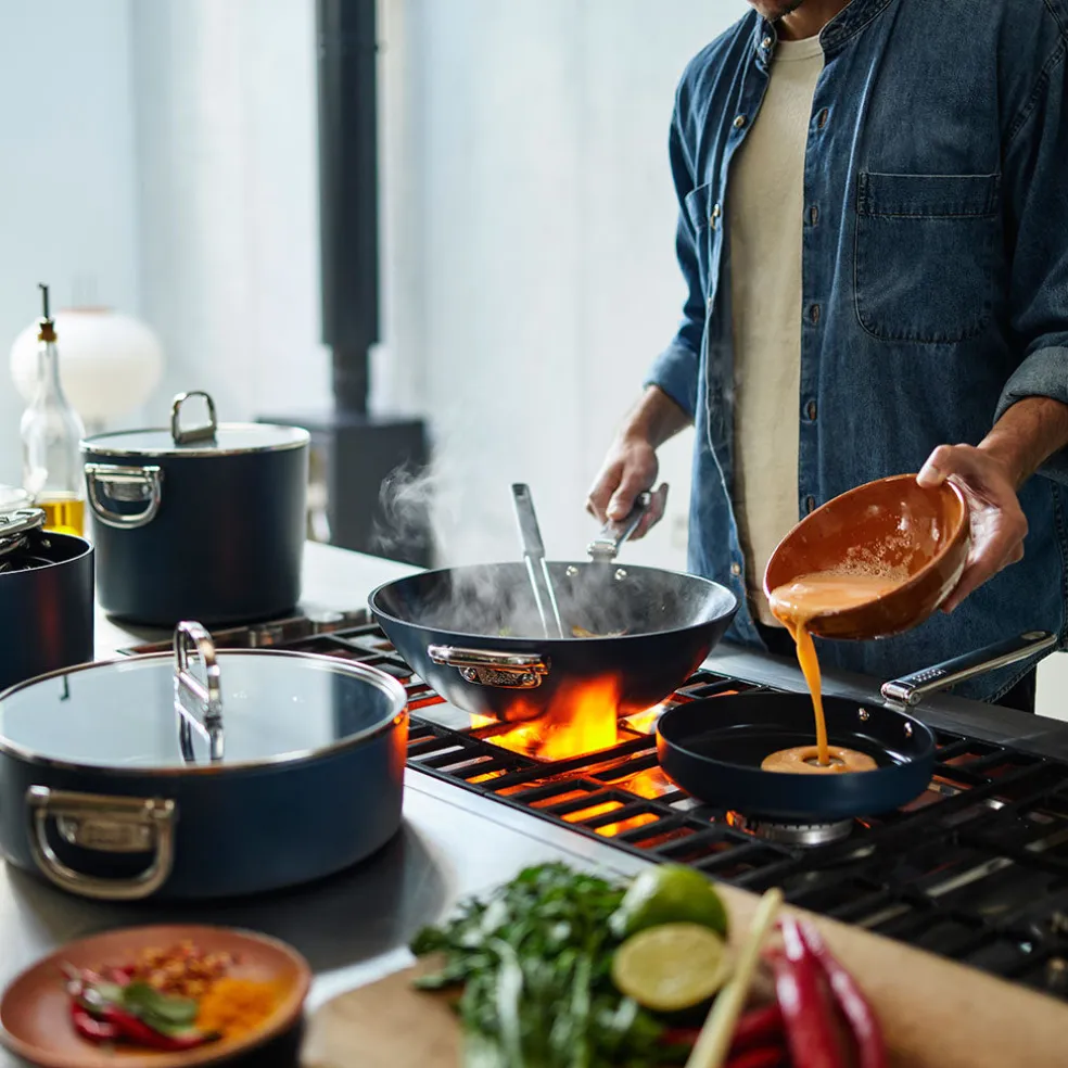 Wok cerámico con mango plegable Space Joseph Joseph