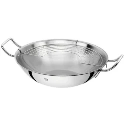 Wok de acero inoxidable con tapa y rejilla Zwilling Plus