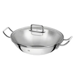Wok de acero inoxidable con tapa y rejilla Zwilling Plus