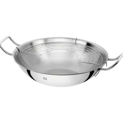 Wok de acero inoxidable con tapa y rejilla Zwilling Plus