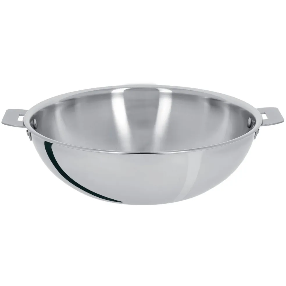 Wok de acero inoxidable multicapa Casteline Cristel