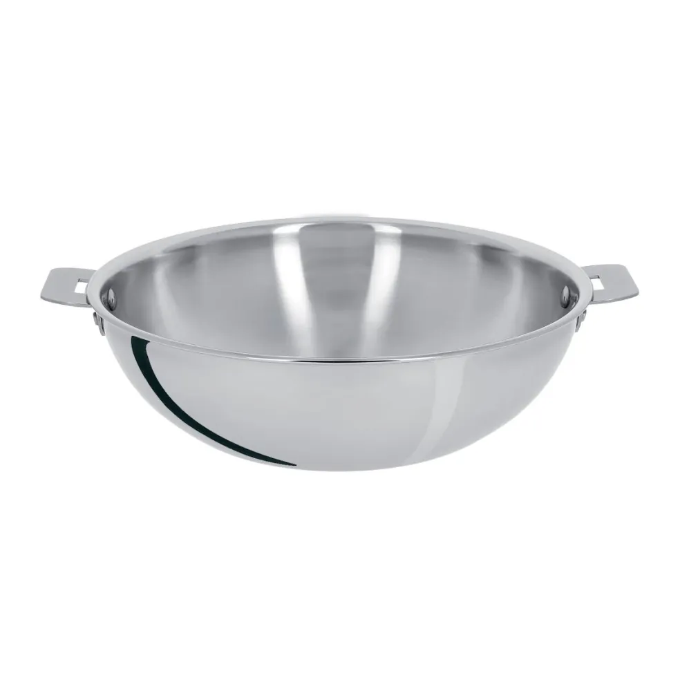 Wok de acero inoxidable multicapa Casteline Cristel