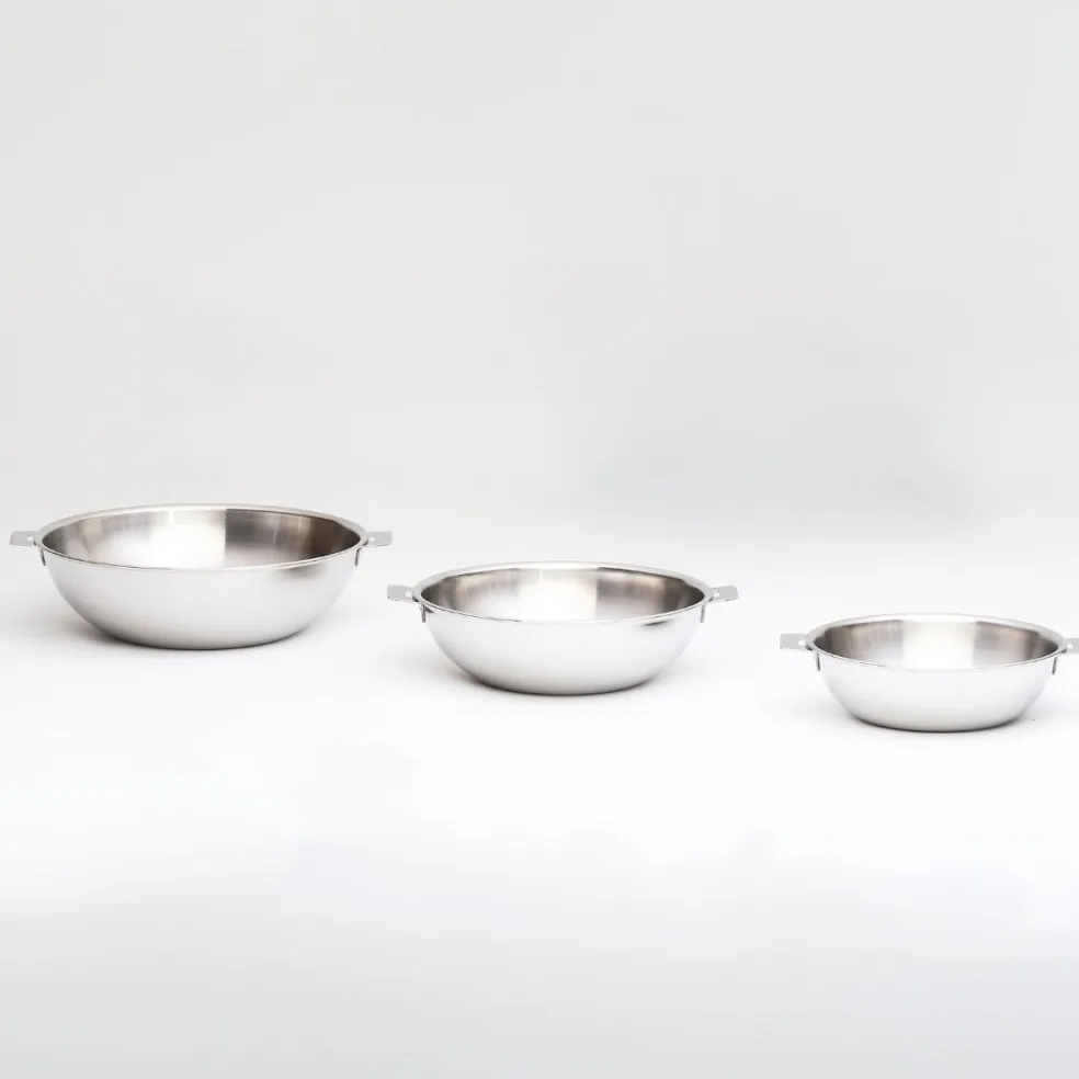 Wok de acero inoxidable multicapa Casteline Cristel