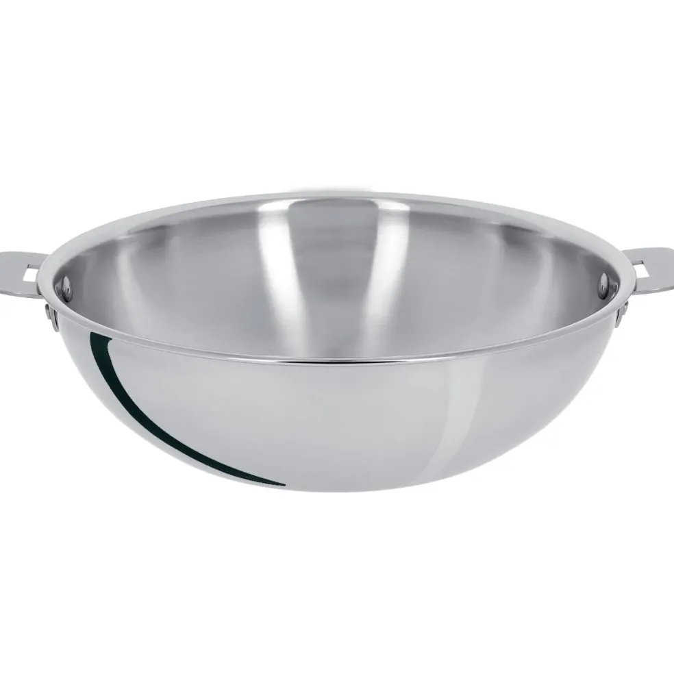 Wok de acero inoxidable multicapa Casteline Cristel