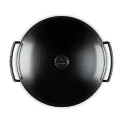 Wok de hierro fundido con tapa de cristal Le Creuset